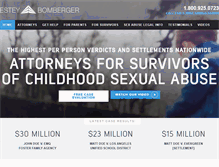 Tablet Screenshot of childmolestationvictims.com